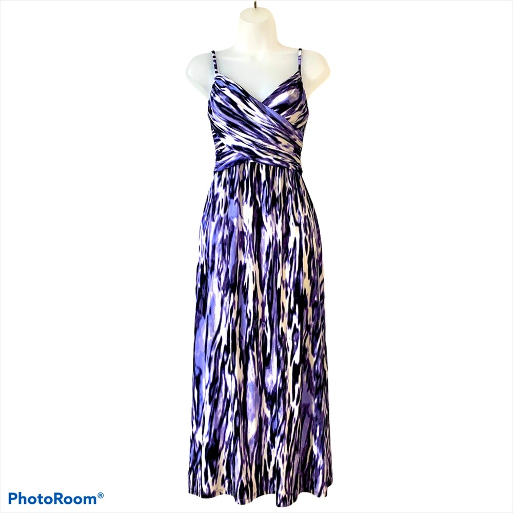 Jennifer Lopez Faux Wrap Maxi Dress